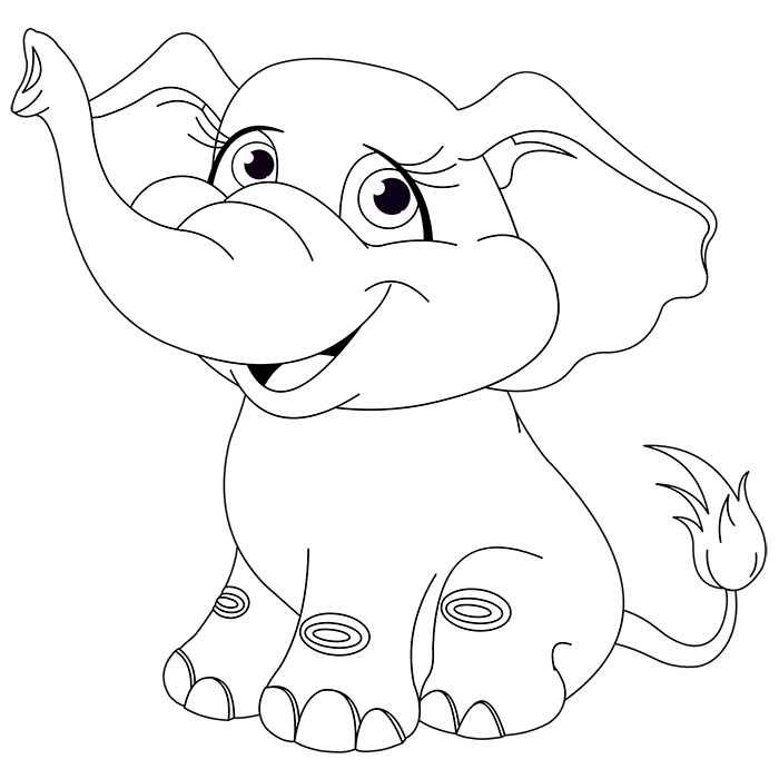 Coloring page: Elephant (Animals) #6324 - Free Printable Coloring Pages