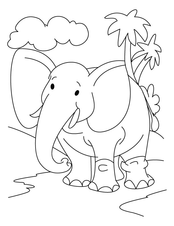 Coloring page: Elephant (Animals) #6329 - Free Printable Coloring Pages