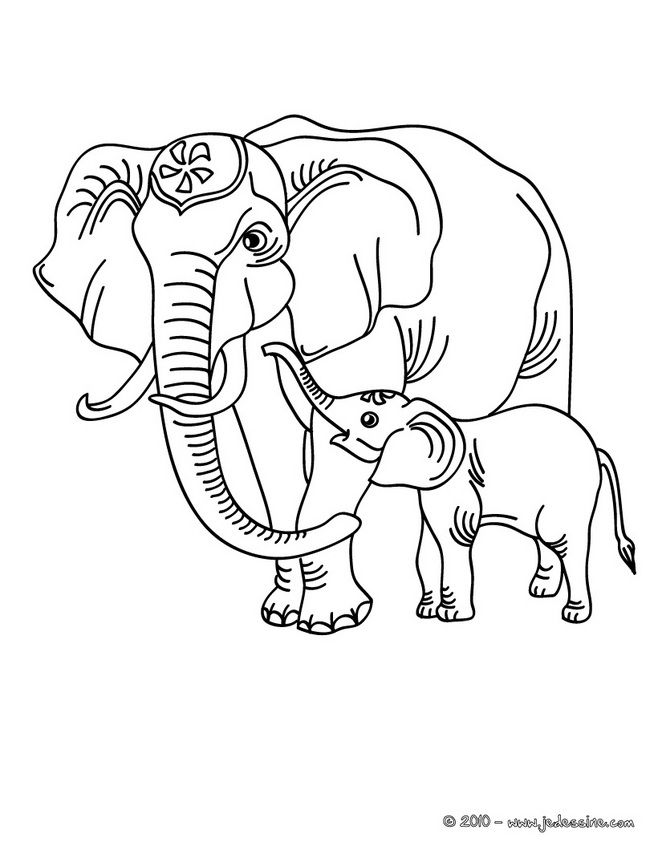 Coloring page: Elephant (Animals) #6337 - Free Printable Coloring Pages