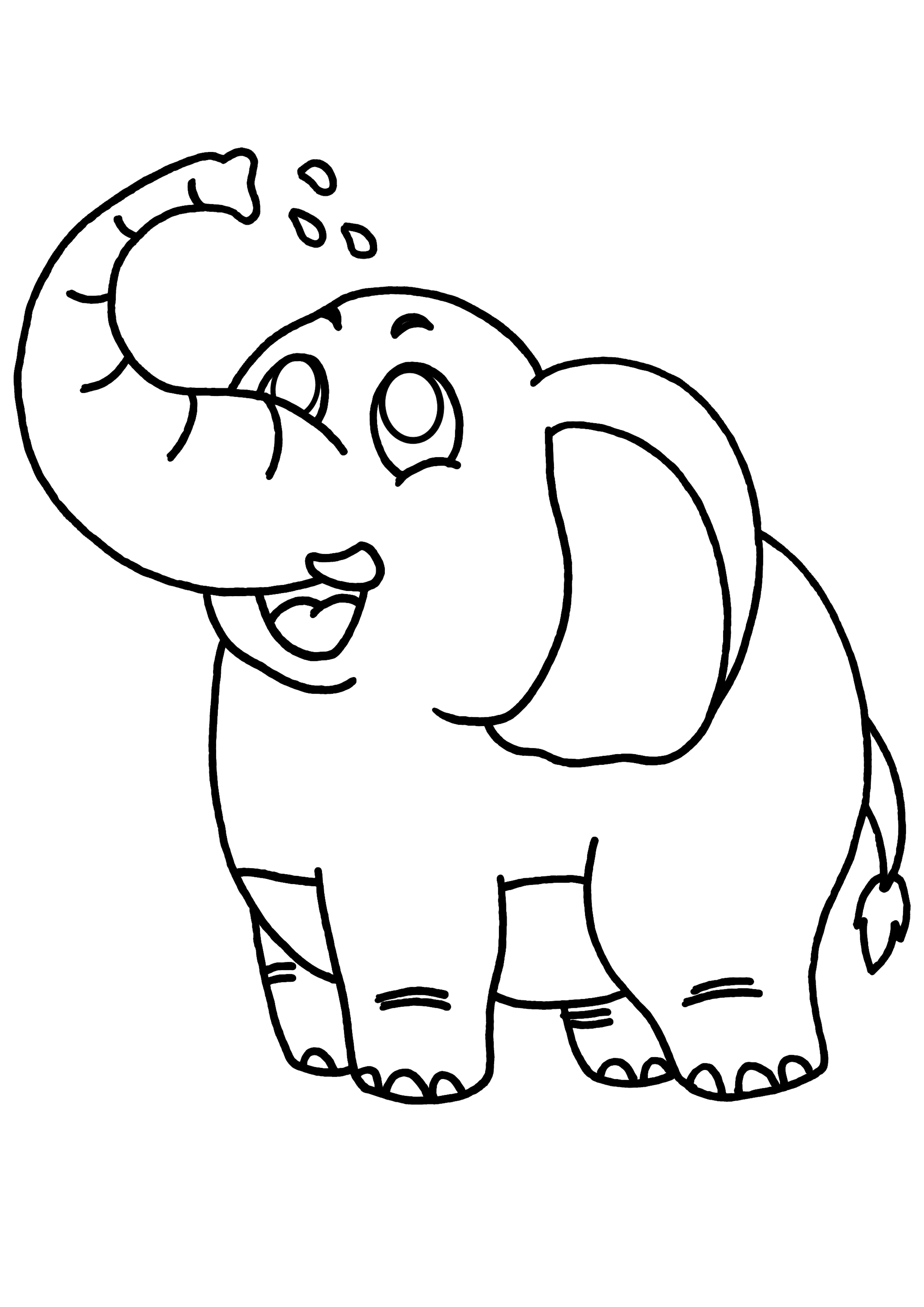 Coloring page: Elephant (Animals) #6347 - Free Printable Coloring Pages