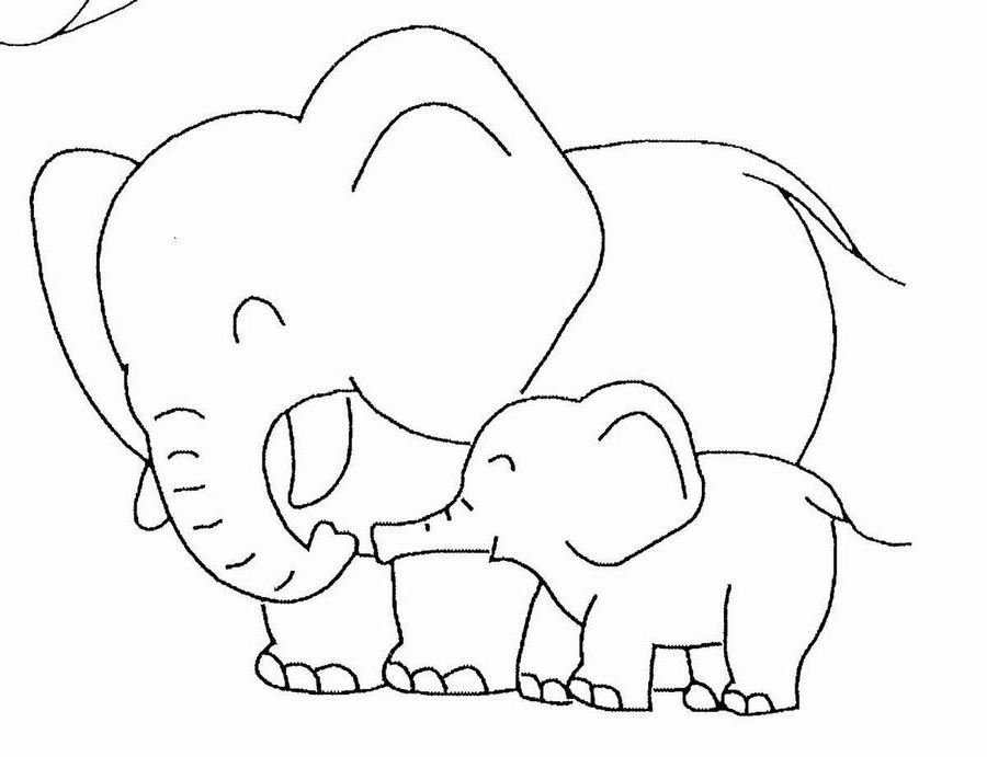 Coloring page: Elephant (Animals) #6355 - Free Printable Coloring Pages