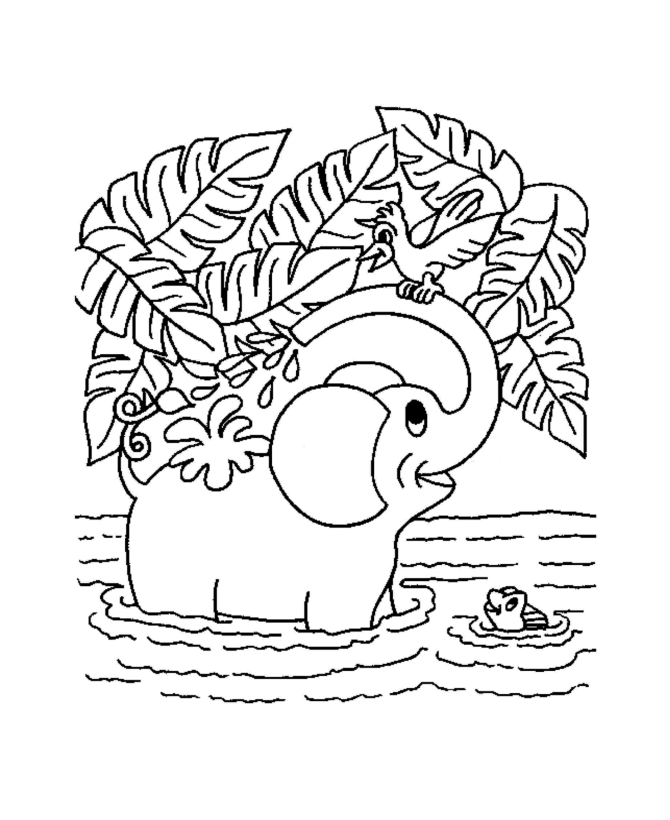 Coloring page: Elephant (Animals) #6359 - Free Printable Coloring Pages