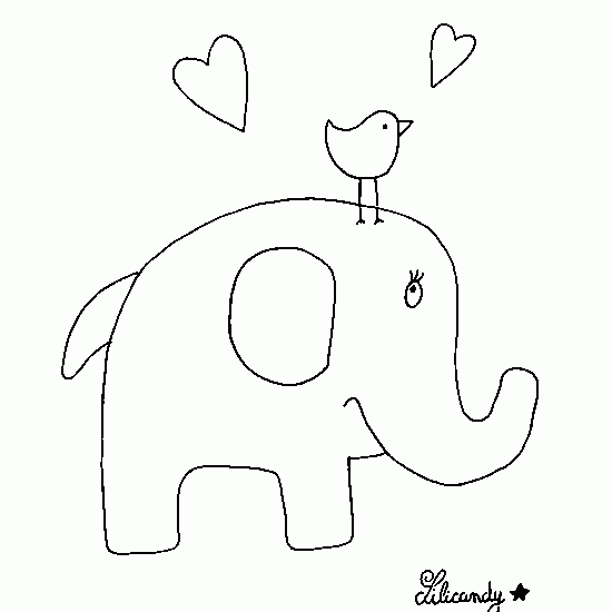 Coloring page: Elephant (Animals) #6381 - Free Printable Coloring Pages