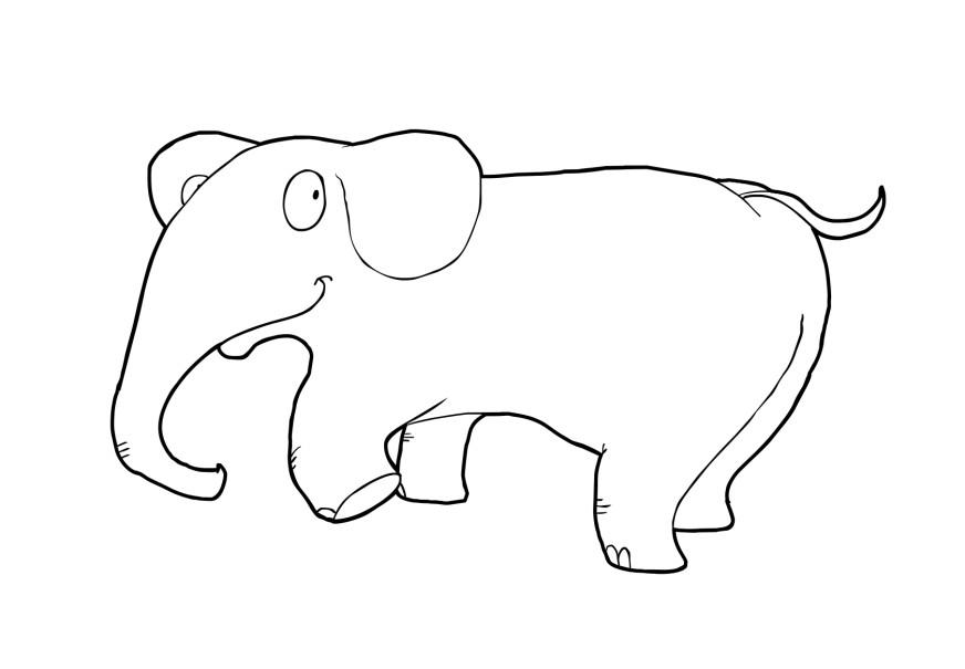 Coloring page: Elephant (Animals) #6390 - Free Printable Coloring Pages