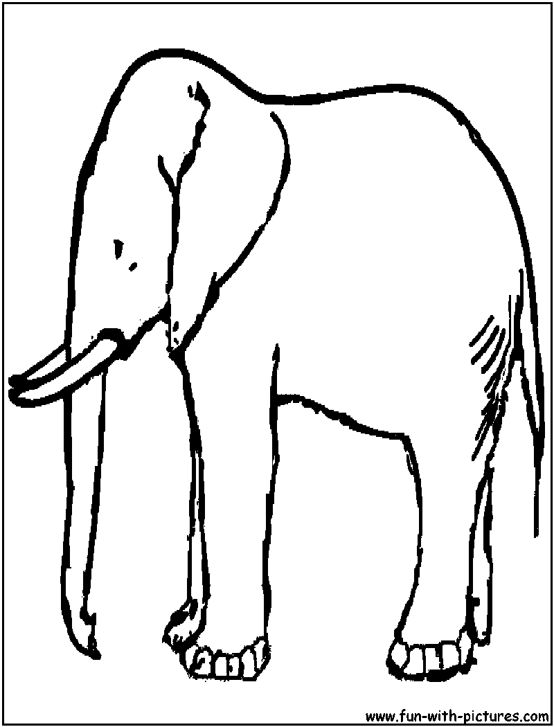 Coloring page: Elephant (Animals) #6394 - Free Printable Coloring Pages