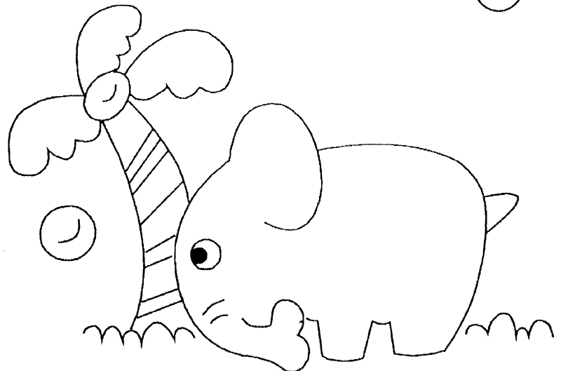 Coloring page: Elephant (Animals) #6399 - Free Printable Coloring Pages