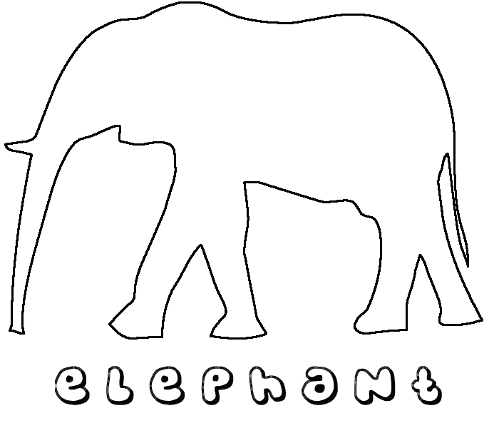 Coloring page: Elephant (Animals) #6414 - Free Printable Coloring Pages