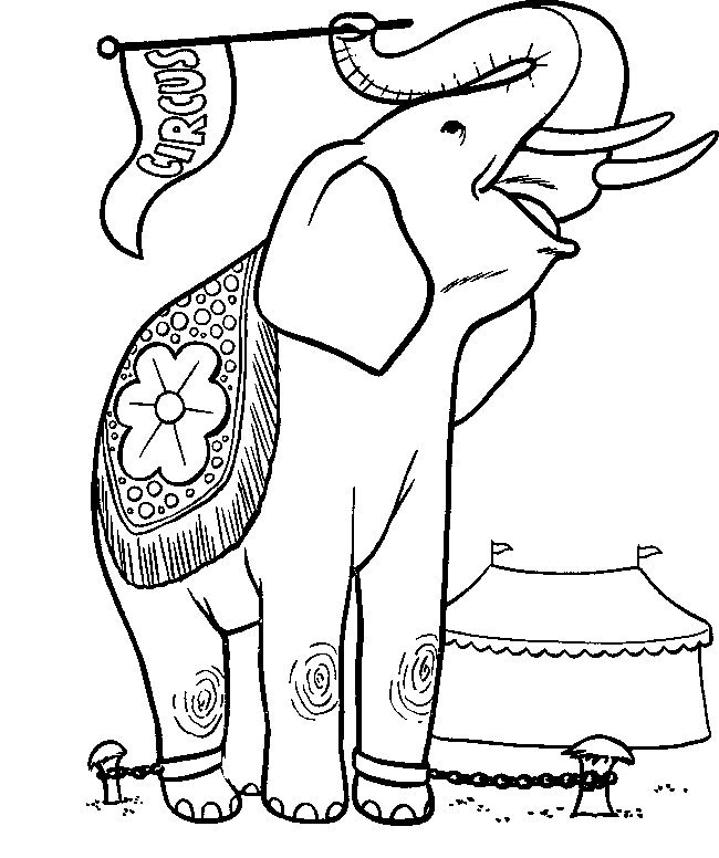 Coloring page: Elephant (Animals) #6422 - Free Printable Coloring Pages