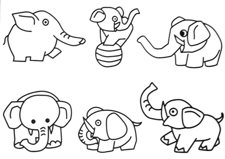 Coloring page: Elephant (Animals) #6433 - Free Printable Coloring Pages