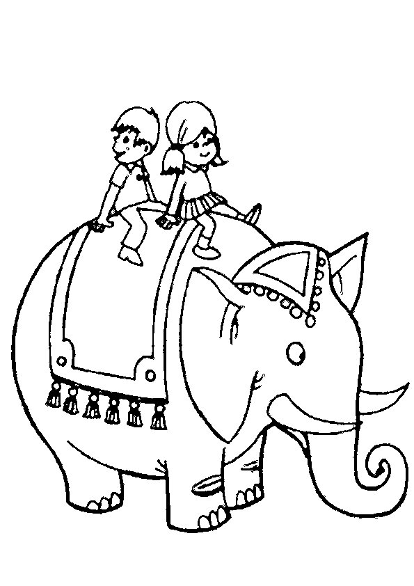 Coloring page: Elephant (Animals) #6434 - Free Printable Coloring Pages