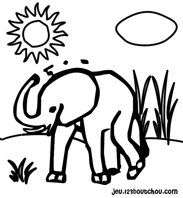 Coloring page: Elephant (Animals) #6448 - Free Printable Coloring Pages