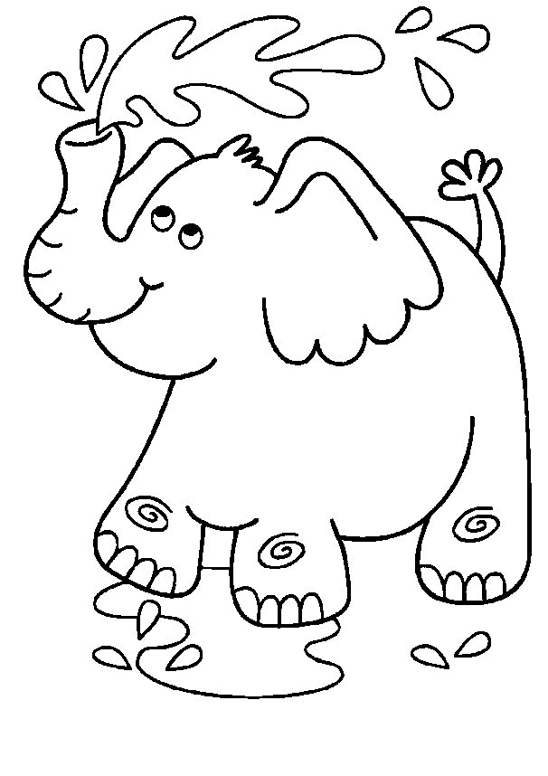 Coloring page: Elephant (Animals) #6461 - Free Printable Coloring Pages