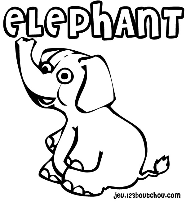 Coloring page: Elephant (Animals) #6492 - Free Printable Coloring Pages