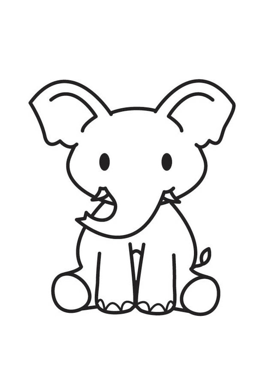 Coloring page: Elephant (Animals) #6493 - Free Printable Coloring Pages