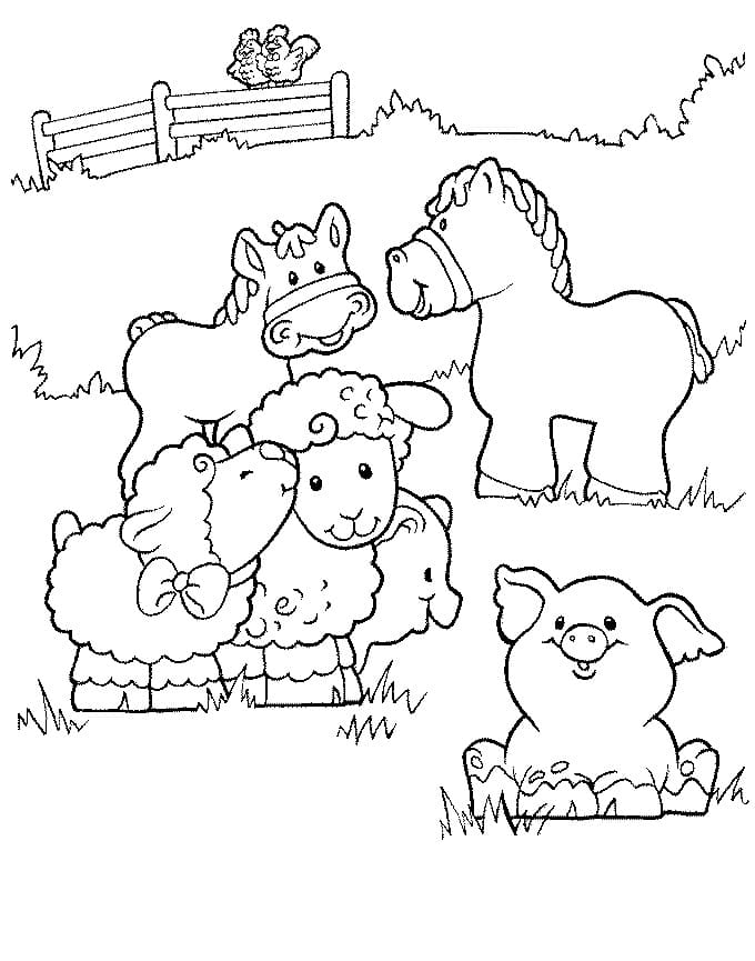 Free printable Farm Animals coloring page #198102 from Animals collection
