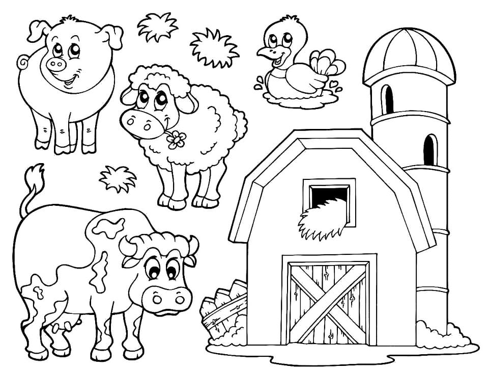 Free printable Farm Animals coloring page #198108 from Animals collection