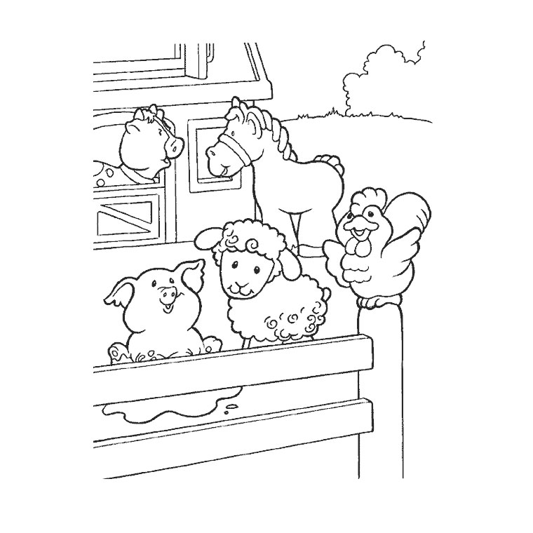 Coloring page: Farm Animals (Animals) #21380 - Free Printable Coloring Pages