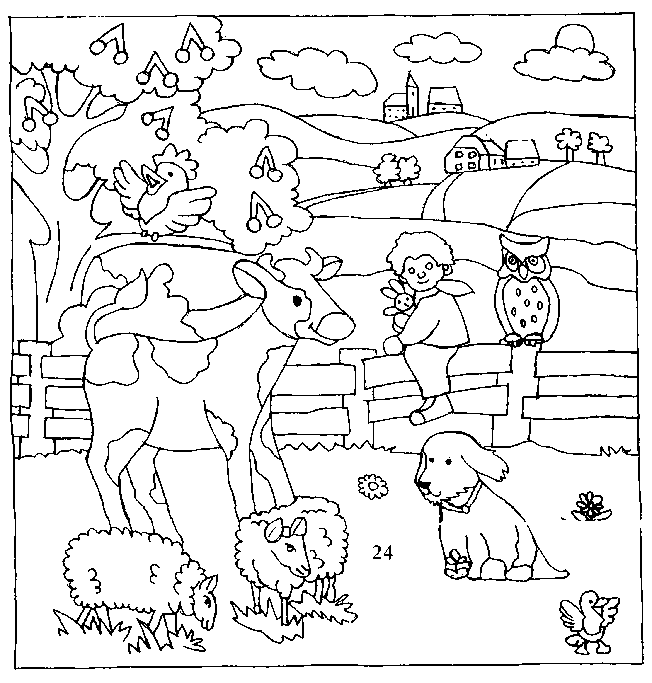 Coloring page: Farm Animals (Animals) #21384 - Free Printable Coloring Pages