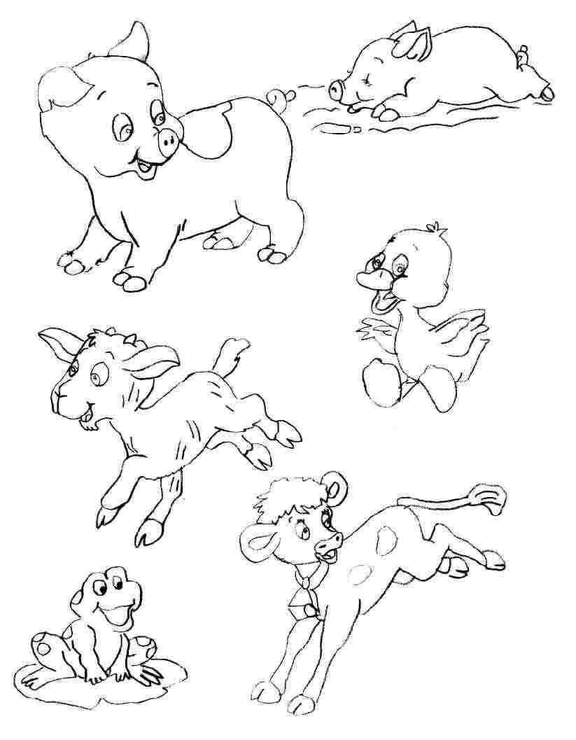 Coloring page: Farm Animals (Animals) #21389 - Free Printable Coloring Pages