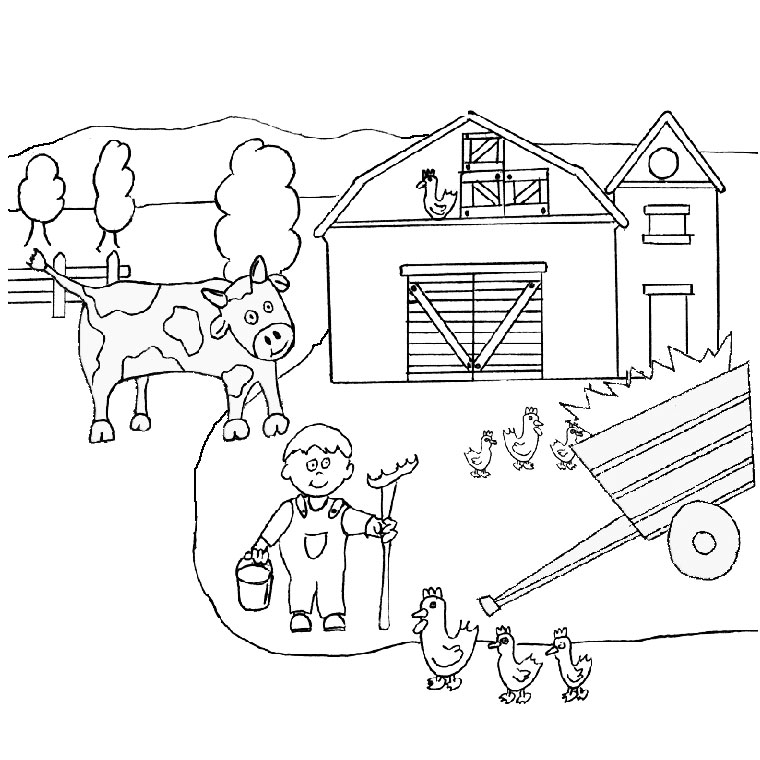 Coloring page: Farm Animals (Animals) #21393 - Free Printable Coloring Pages