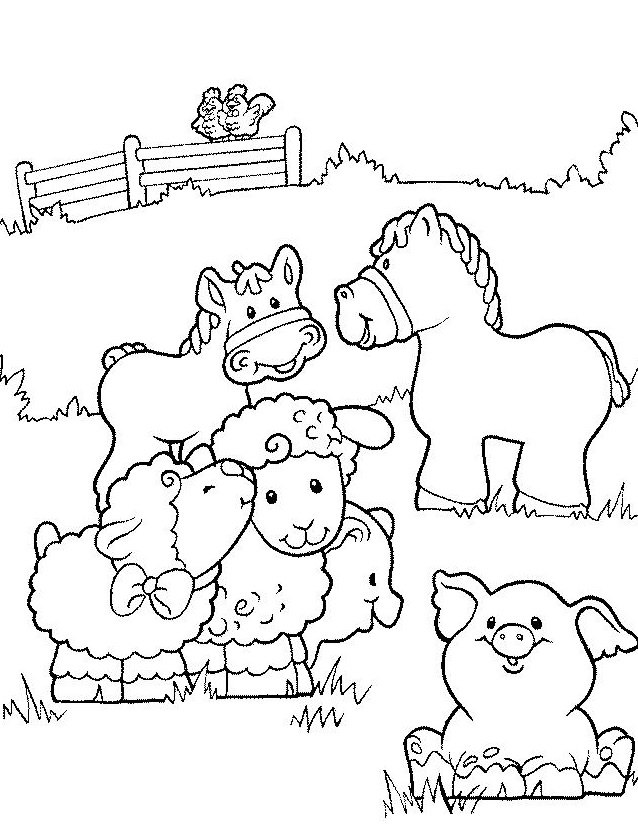 Coloring page: Farm Animals (Animals) #21403 - Free Printable Coloring Pages
