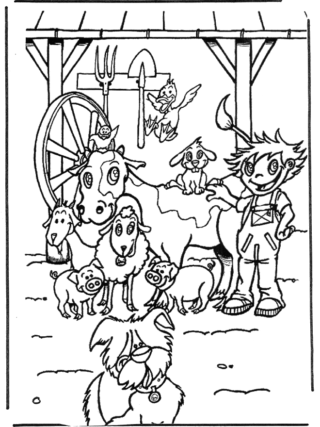 Coloring page: Farm Animals (Animals) #21446 - Free Printable Coloring Pages