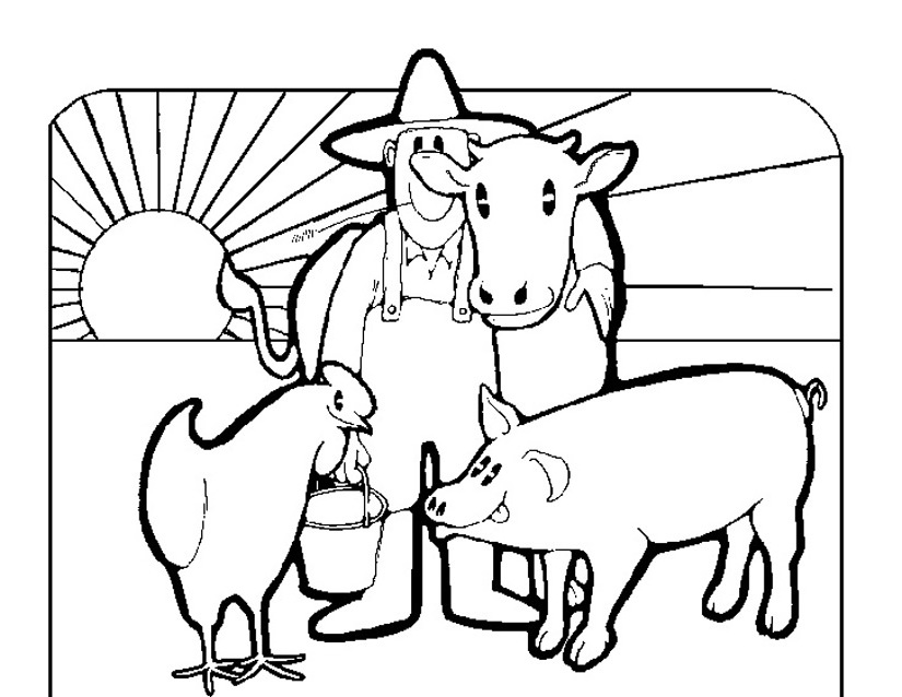 Coloring page: Farm Animals (Animals) #21495 - Free Printable Coloring Pages