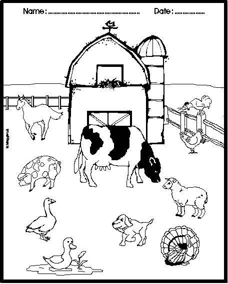 Drawing Farm Animals #21502 (Animals) – Printable coloring pages
