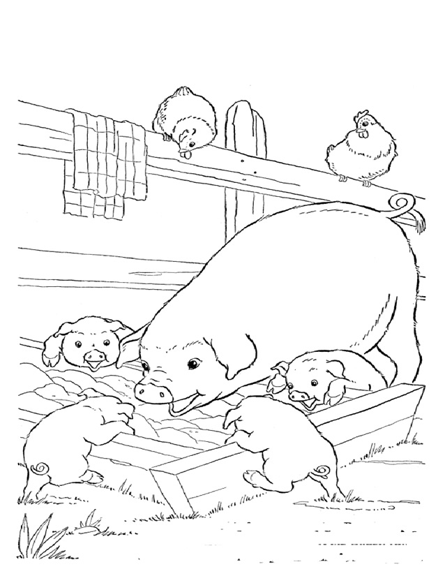 Coloring page: Farm Animals (Animals) #21510 - Free Printable Coloring Pages