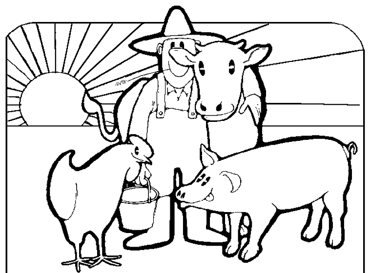 Drawing Farm Animals #21546 (Animals) – Printable coloring pages