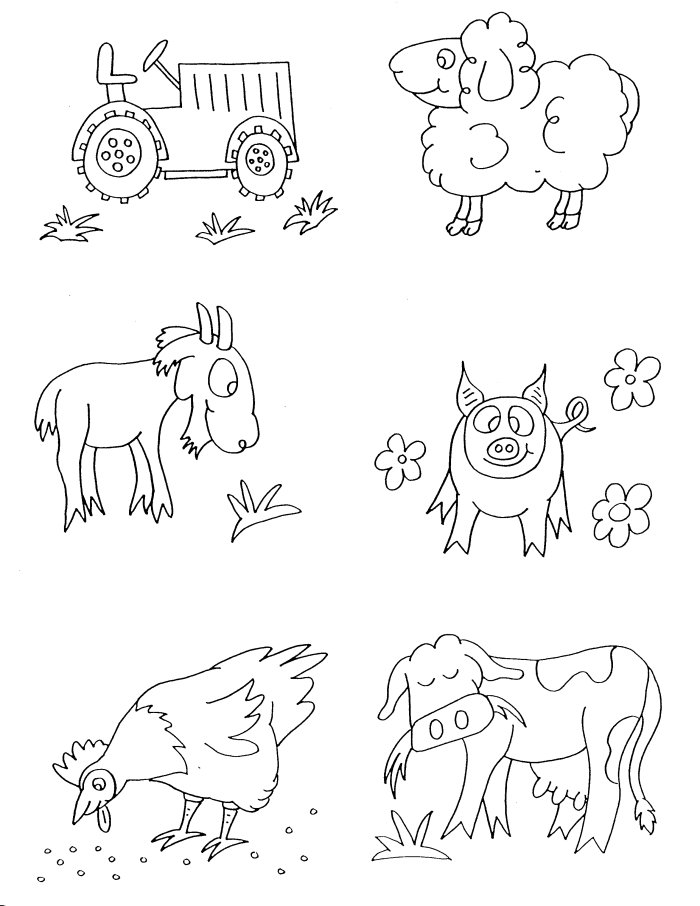 Drawing Farm Animals #21570 (Animals) – Printable coloring pages