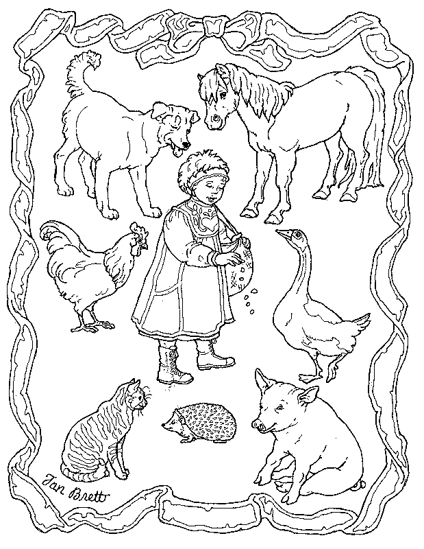 Coloring page: Farm Animals (Animals) #21651 - Free Printable Coloring Pages