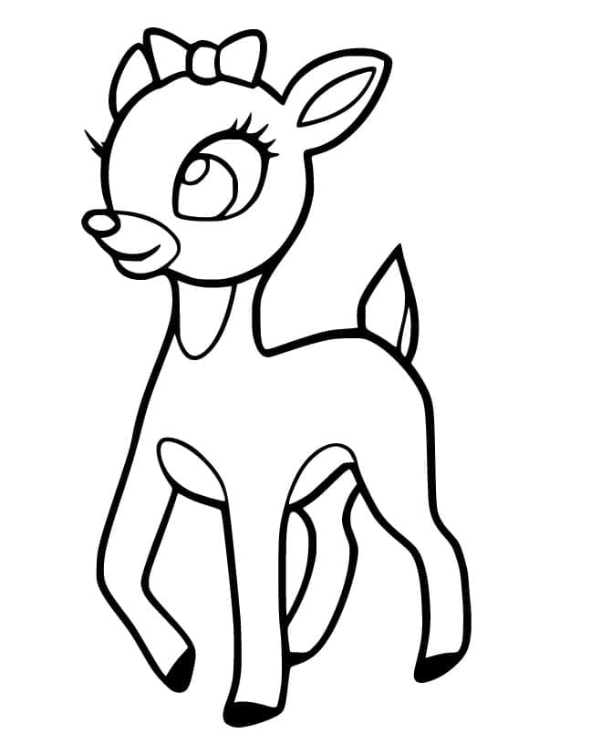Free printable Fawn coloring page #206076 from Animals collection