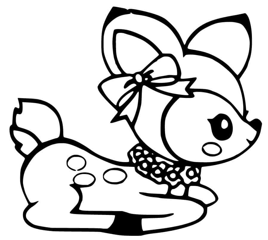 Free printable Fawn coloring page #206086 from Animals collection