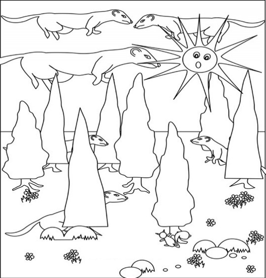 Coloring page: Ferret (Animals) #7125 - Free Printable Coloring Pages