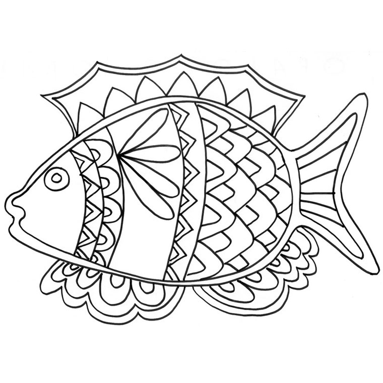 Coloring page: Fish (Animals) #17054 - Free Printable Coloring Pages