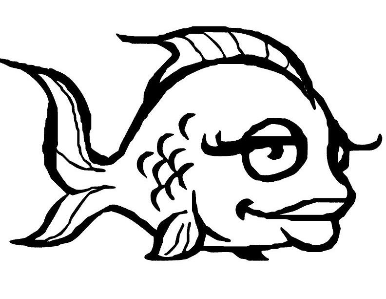 Drawing Fish #17066 (Animals) – Printable coloring pages
