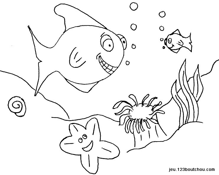 Coloring page: Fish (Animals) #17090 - Free Printable Coloring Pages