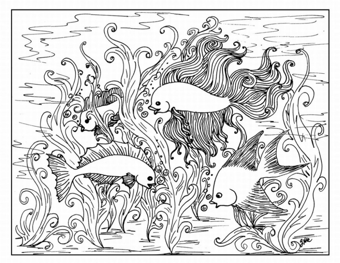 Coloring page: Fish (Animals) #17210 - Free Printable Coloring Pages