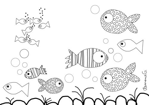 Coloring page: Fish (Animals) #17214 - Free Printable Coloring Pages