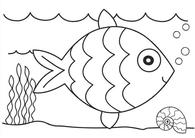 Free printable Fish coloring page #175190 from Animals collection