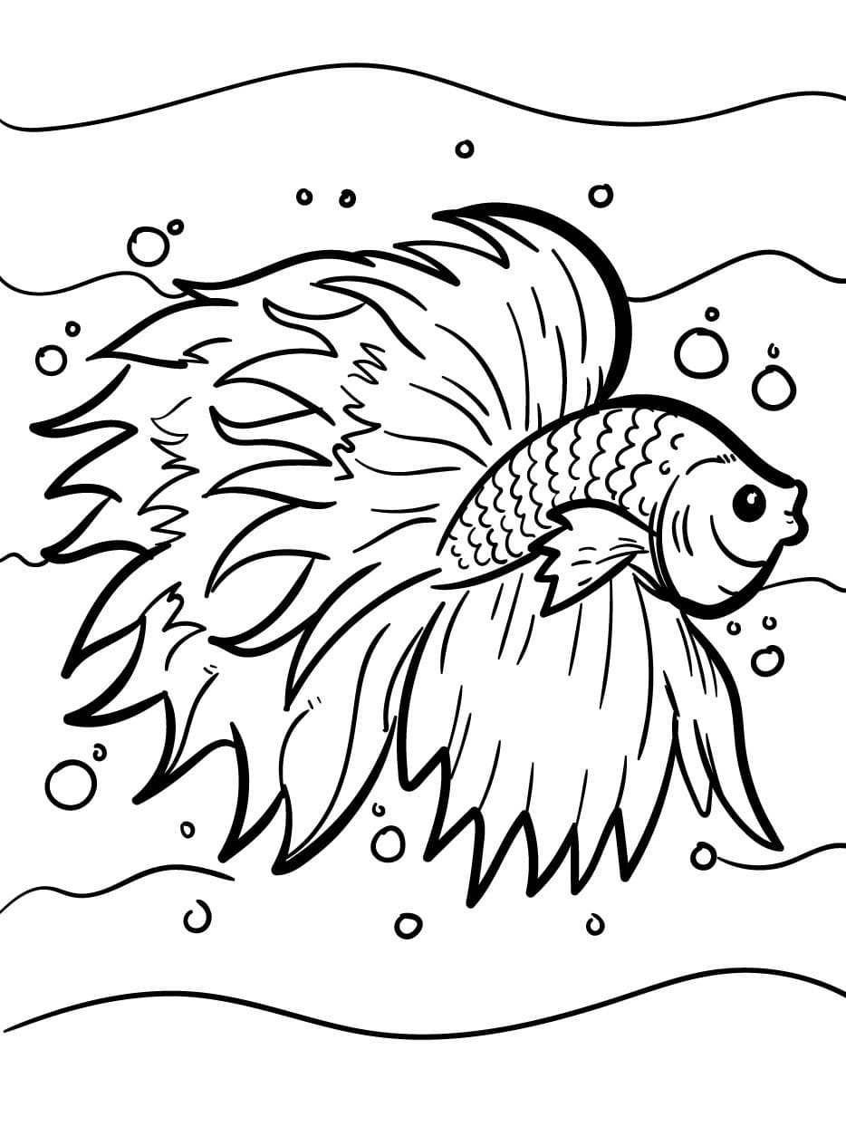 Free printable Fish coloring page #217531 from Animals collection