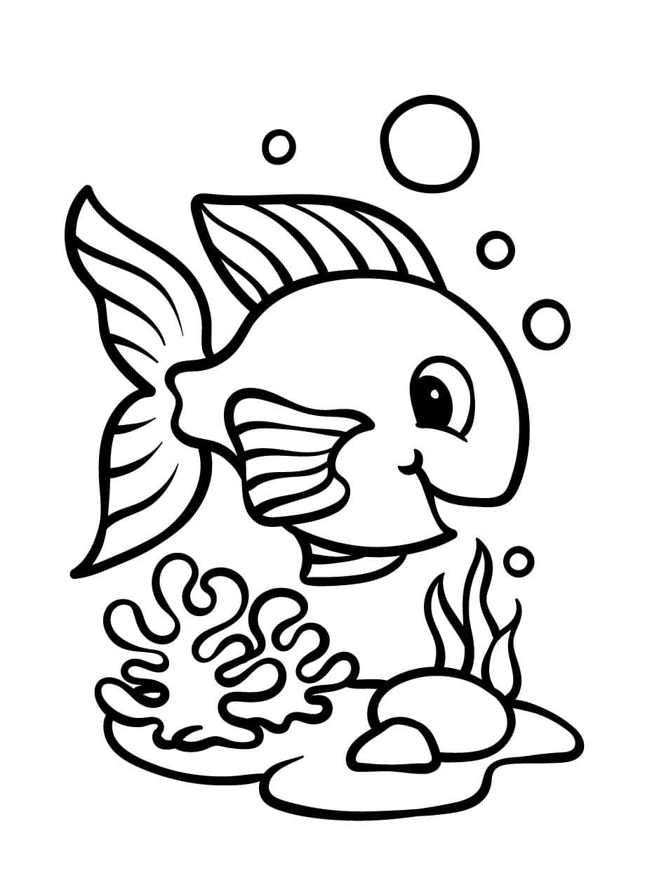 Free printable Fish coloring page #217536 from Animals collection