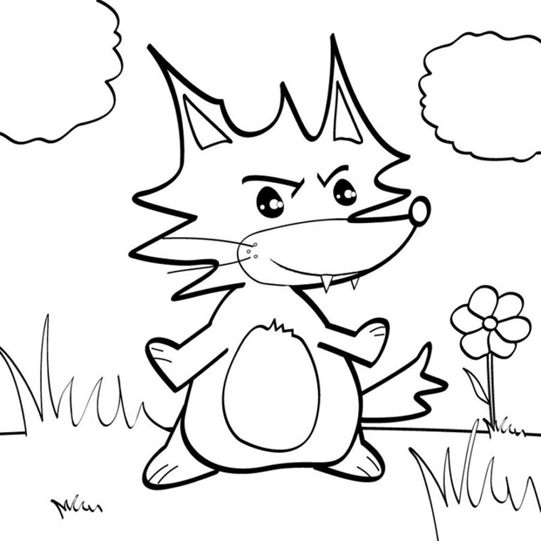 Coloring page: Fox (Animals) #14971 - Free Printable Coloring Pages