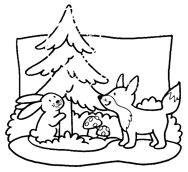 Coloring page: Fox (Animals) #15024 - Free Printable Coloring Pages