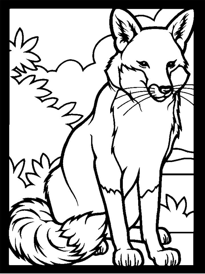 Coloring page: Fox (Animals) #15026 - Free Printable Coloring Pages