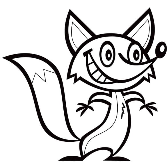 Free printable Fox coloring page #179494 from Animals collection Free printable Fox coloring page #179494 from Animals collection