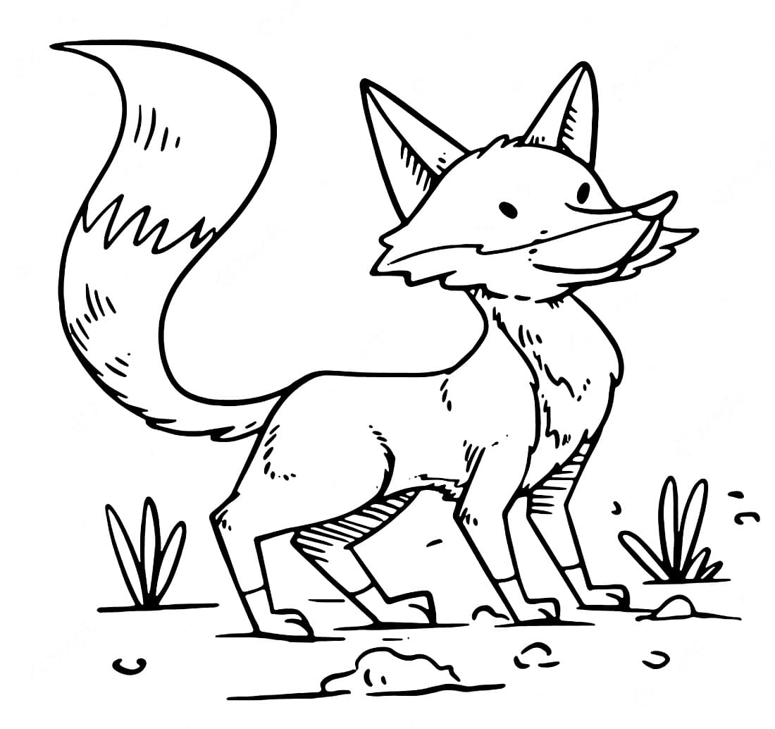 Free printable Fox coloring page #217120 from Animals collection