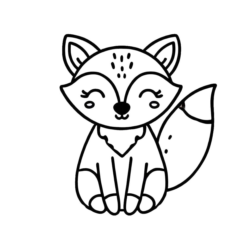 Free printable Fox coloring page #217129 from Animals collection