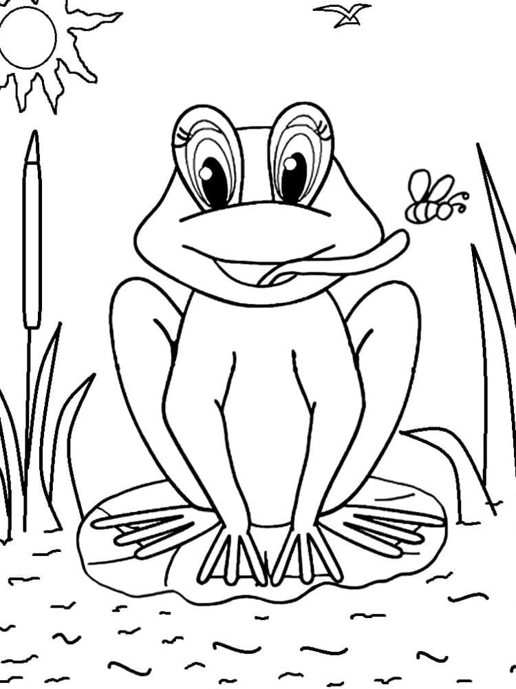 Free printable Frog coloring page #187303 from Animals collection Free printable Frog coloring page #187303 from Animals collection